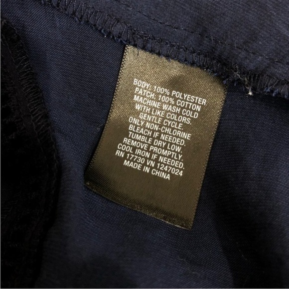 MOSSIMO Dark Blue Bell Sleeve Flowy High Low Top Size Medium - Picture 10 of 10